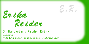 erika reider business card